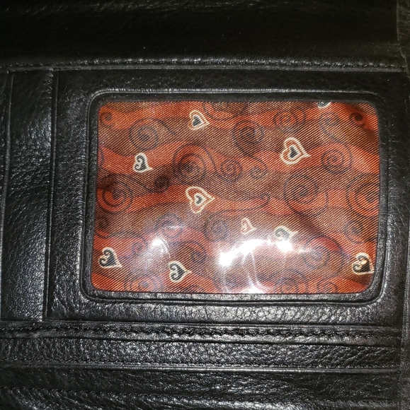 Brighton Leather Black & Faux Alligator Brown Trifold Wallet Free With Purchase - Picture 5 of 11